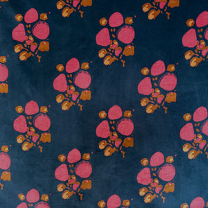 Alvin Blue Velvet Fabric