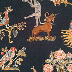 Bestiary Black Fabric