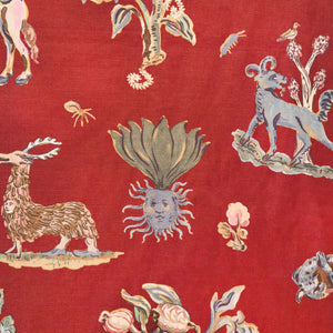 Bestiary Crimson Fabric
