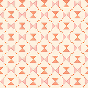 Bow Tie Quilt Pink & Coral Wallpaper