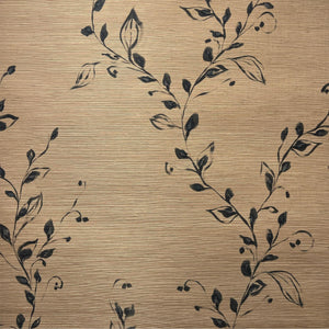 Camille Night Grasscloth Wallpaper