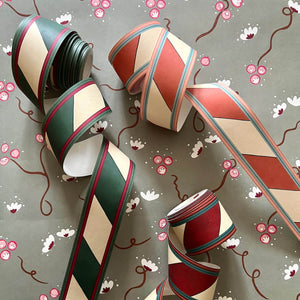 Candy Cane Terra Cotta Wallpaper Border
