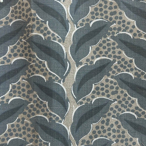 Cassis Denim/Oatmeal Fabric