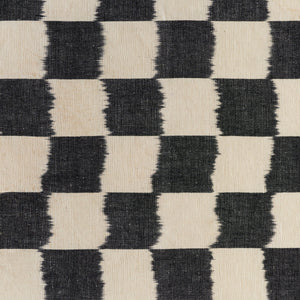 Checkerboard Charcoal Fabric