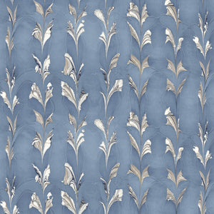 Climbing Vines Blue Ash Fabric