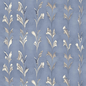 Climbing Vines Blue Ash Wallpaper