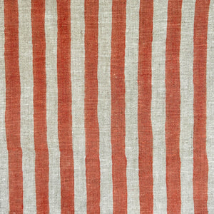 Ida Stripe Coral Fabric