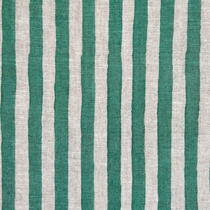 Ida Stripe Deep Turquoise Fabric