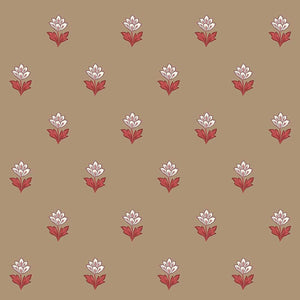 Indian Tulips Brown Sugar Wallpaper