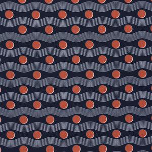 Juggle Navy Fabric