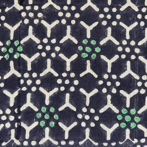 Kali Deep Blue Embroidered Fabric