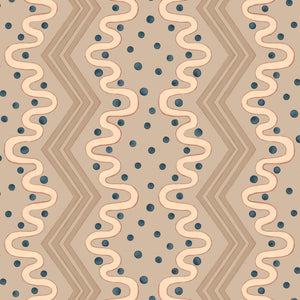 Madame Ziggle Oat Wallpaper