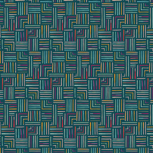 Milledge Navy Multi Wallpaper