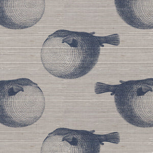 Mr. Blow Deep Dive Grasscloth Wallpaper