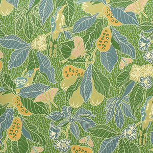 Pawpaw Leaf Green Fabric