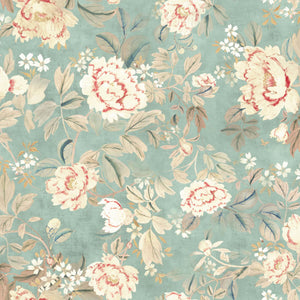 Petite Peony Sky Fabric