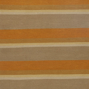 Silk Stripe Dhurrie Autumn Rug