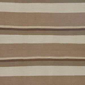 Silk Stripe Dhurrie Mink Rug