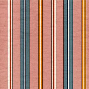 Sporty Stripes Pink Outdoor Fabric