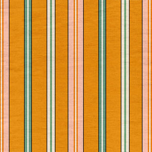 Sporty Stripes Saffron Outdoor Fabric