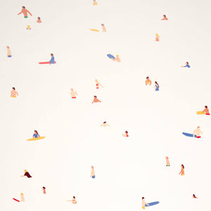 Surf Peeps Wave Breaks Wallpaper