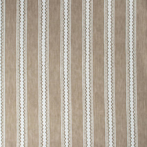 Zig Zag Stripe Biscuit Fabric