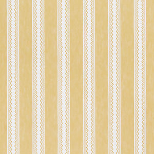 Zig Zag Stripe Mustard Wallpaper