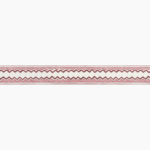 Zig Zag Stripe Raspberry Wallpaper Border