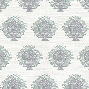 Artichoke Snowcone Grasscloth Wallpaper