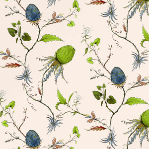 Artichoke Vine Bisque Wallpaper