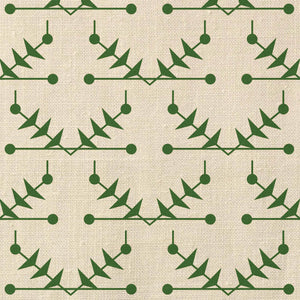 Atomic Trellis Green Fabric