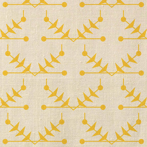 Atomic Trellis Yellow Fabric
