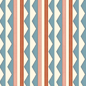 Bloomsbury Stripes Denim Blue Wallpaper
