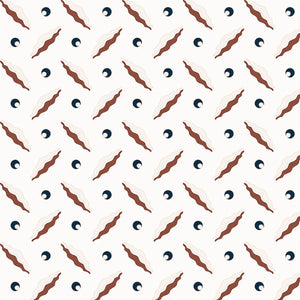 Chintamani Trellis Brown & Navy Blue Wallpaper