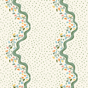 Chintz Caroline Green Wallpaper