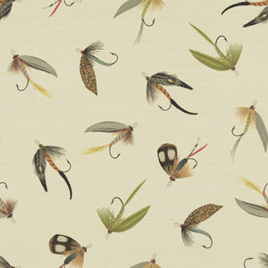 Come Fly With Me Riffle Grasscloth Wallpaper