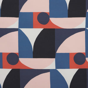 Condesa Midnight/Cherry Outdoor Fabric