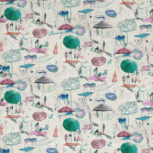 Dragon Fruit Beach Grasscloth Wallpaper