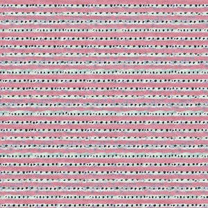 Dragon Fruit Dotted Stripe Fabric