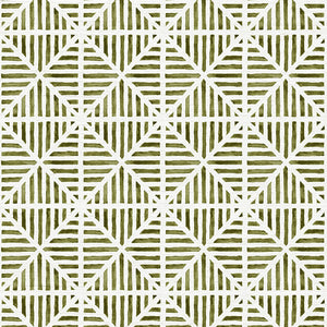 Envelope Stripe Grove Grasscloth Wallpaper