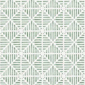 Envelope Stripe Mineral Grasscloth Wallpaper