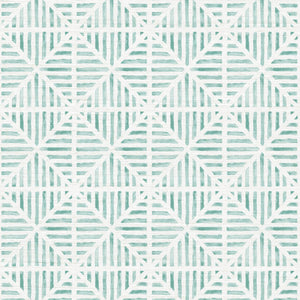 Envelope Stripe Rainwashed Grasscloth Wallpaper
