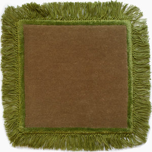 Fancy Fringe Mushroom Moss Rug