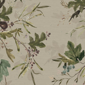 Fig Hazel Grasscloth Wallpaper
