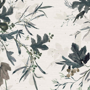 Fig Indigo Grasscloth Wallpaper