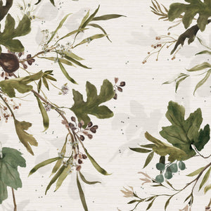 Fig Linen Grasscloth Wallpaper