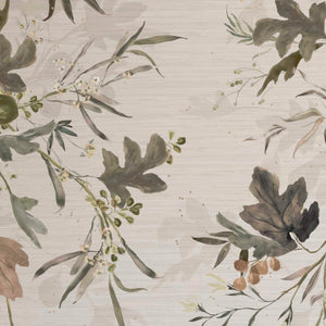 Fig Rust Grasscloth Wallpaper