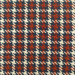 Glasgow Plaid Navy and Rust Rug