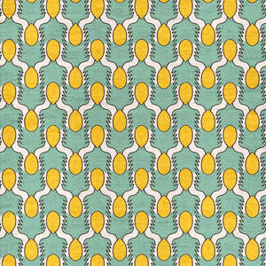 Happy People Mint & Yellow Fabric