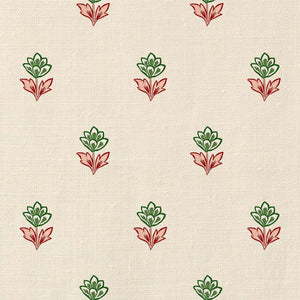 Indian Tulips Green & Pink Fabric